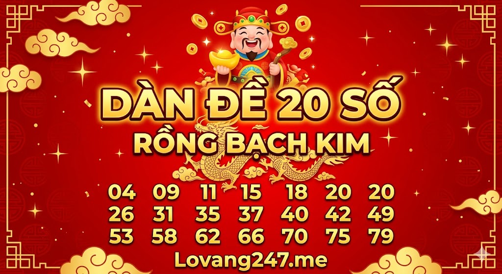 Dàn đề 20 số rồng bạch kim